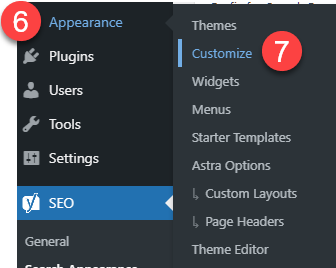 appearance customize
