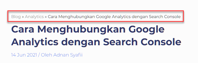 contoh breadcrumb