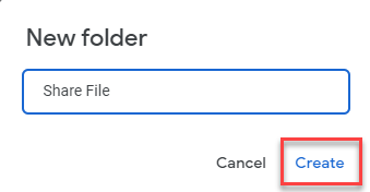 membuat folder baru bernama share file