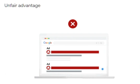 Bolehkah mendominasi hasil pencarian Google? Menurut aturan, tidak boleh.