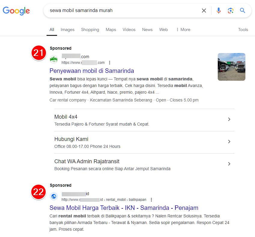 iklan rental mobil 
